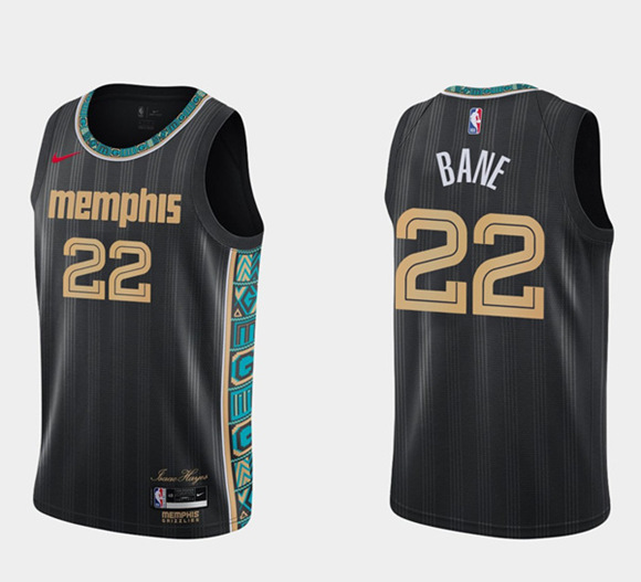 Men's Memphis Grizzlies #22 Desmond Bane Swingman Hardwood Classics Black Stitched Jersey Men's Memphis Grizzlies #22 Desmond Bane Swingman Hardwood Classics Black Stitched Jersey